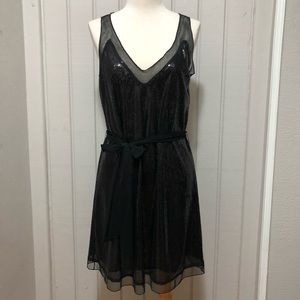 Sequin Shift Black Dress